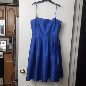 Lauren Ralph Lauren Silk Blue Strappy Party Dress Size 12